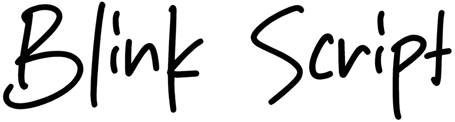 Blink Script Font