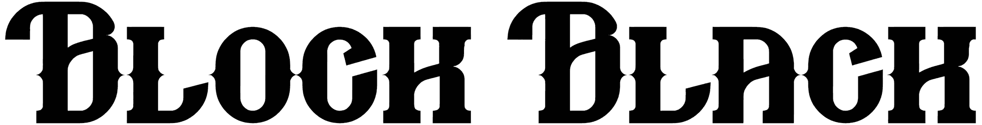 Block Black Font