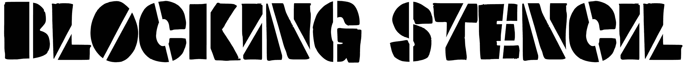Blocking Stencil Font