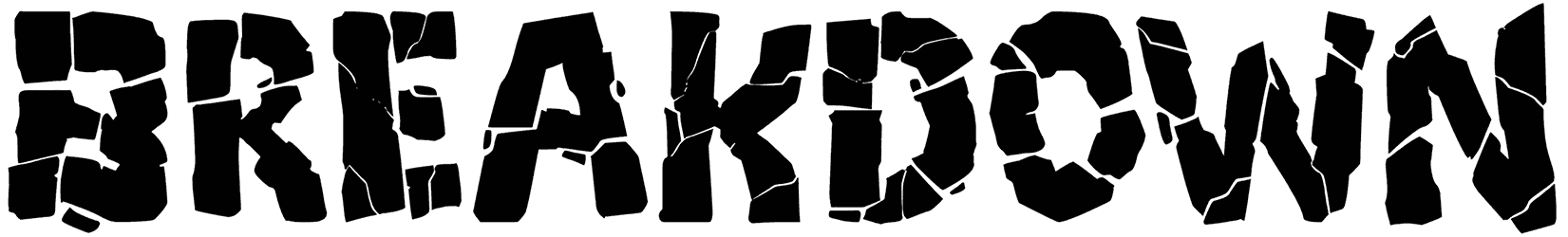 Breakdown PG Font