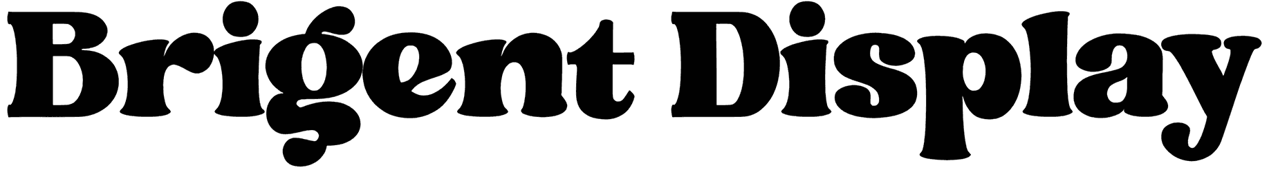 Brigent Display Font