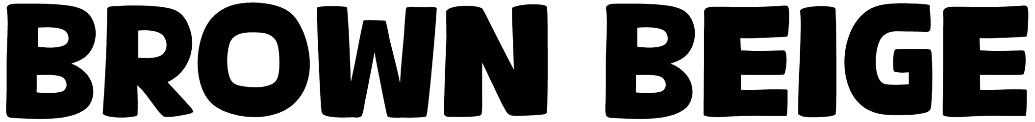Brown Beige Font