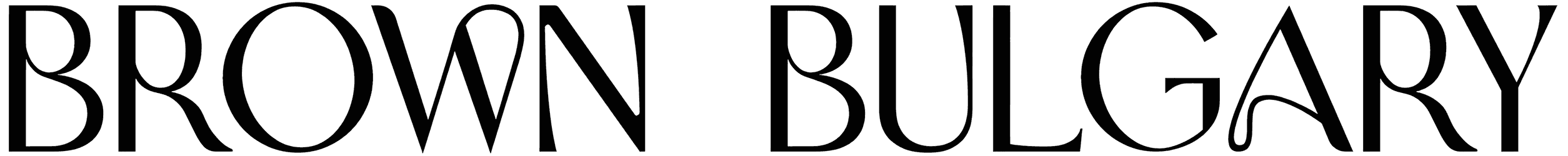 Brown Bulgary Font