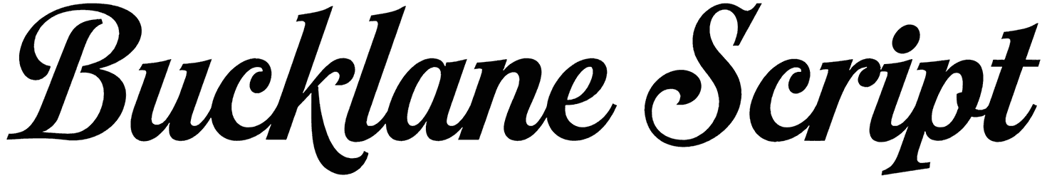 Bucklane Script Font