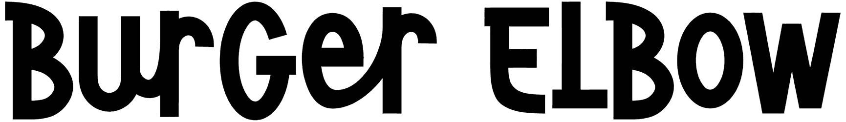 Burger Elbow Font