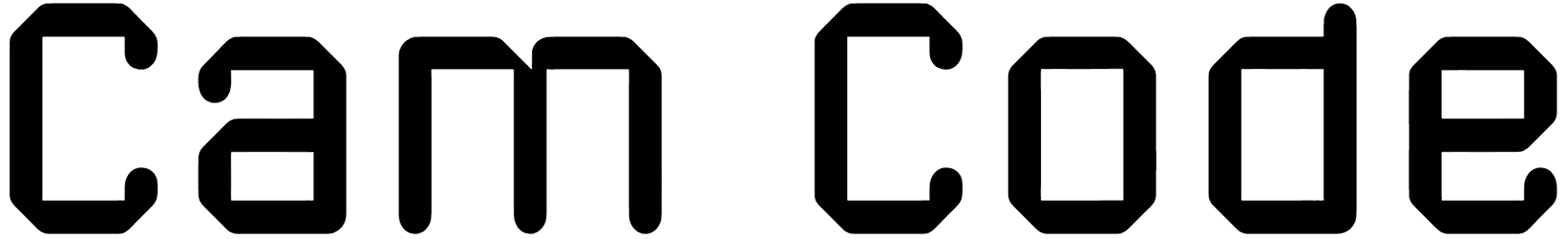 Cam Code Font