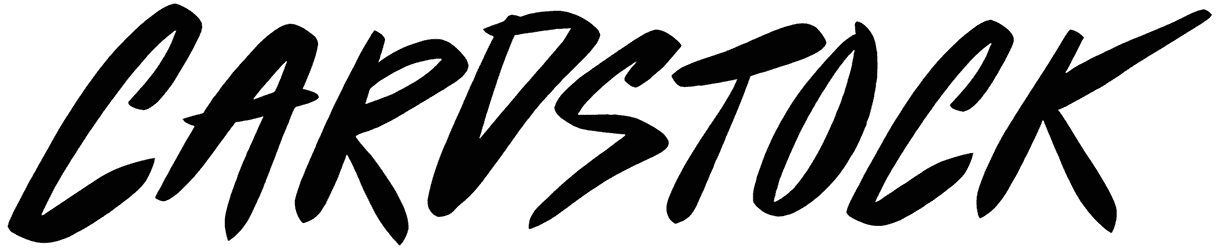 Cardstock Font