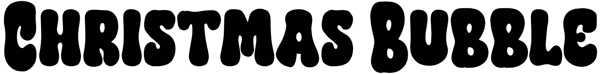 Christmas Bubble Font