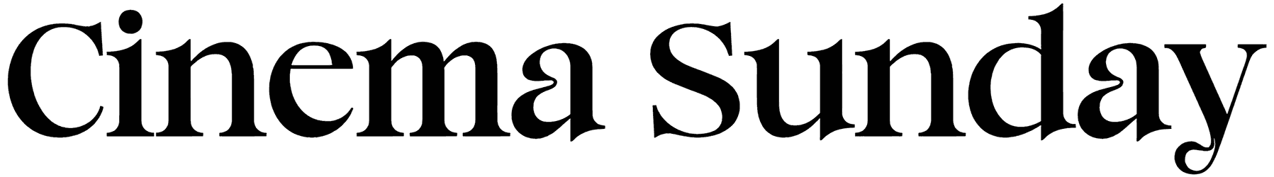Cinema Sunday Font