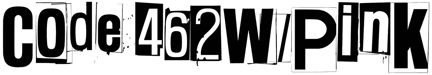 Code 462W Pink Font