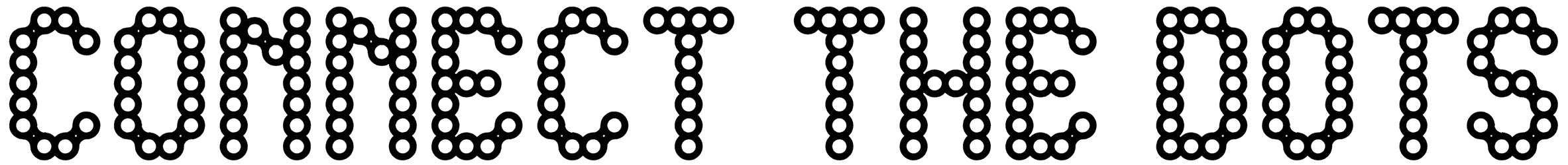 Connect The Dots Font