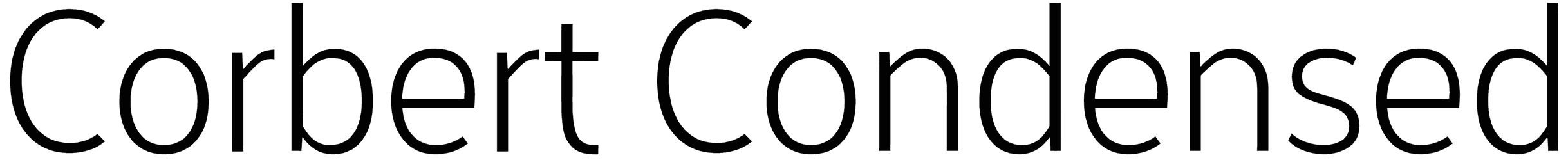 Corbert Condensed Font