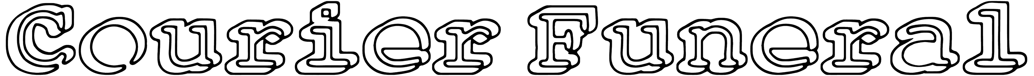 Courier Funeral Font