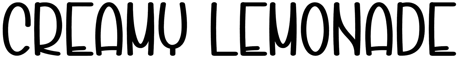 Creamy Lemonade Font