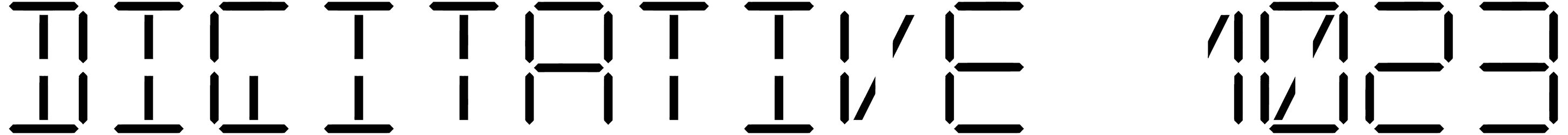Digitative 1023 Font