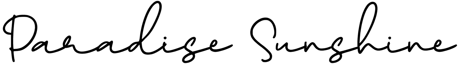 Paradise Sunshine Font