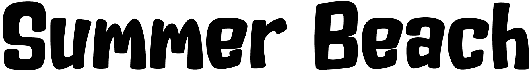 Summer Beach Font