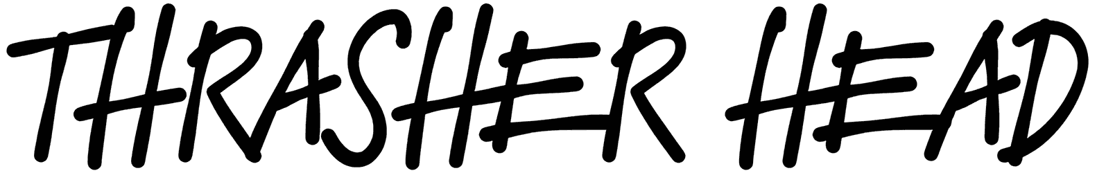 Thrasher Head Font
