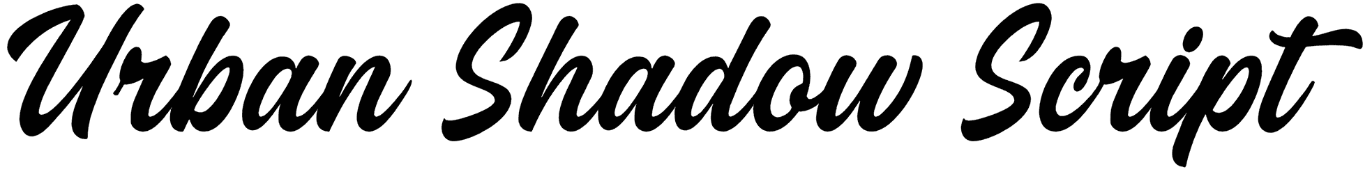 Urban Shadow Script Font