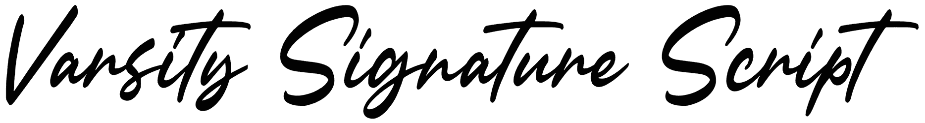 Varsity Signature Script Font