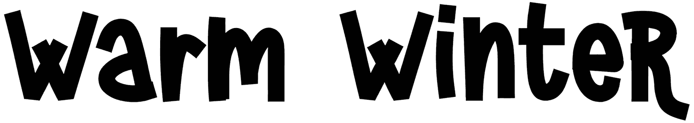 Warm Winter Font