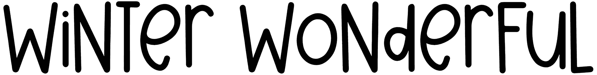 Winter Wonderful Font