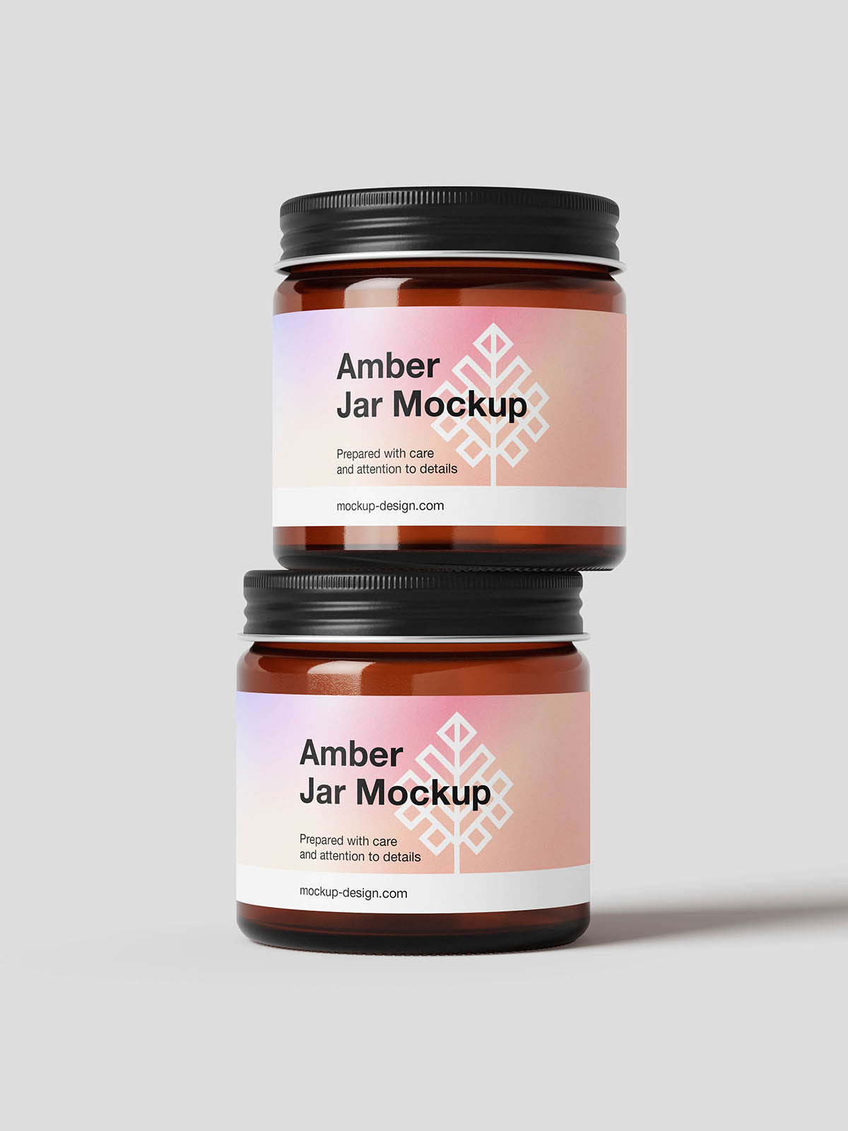 Free Amber Jar Mockup Collection PSD Template