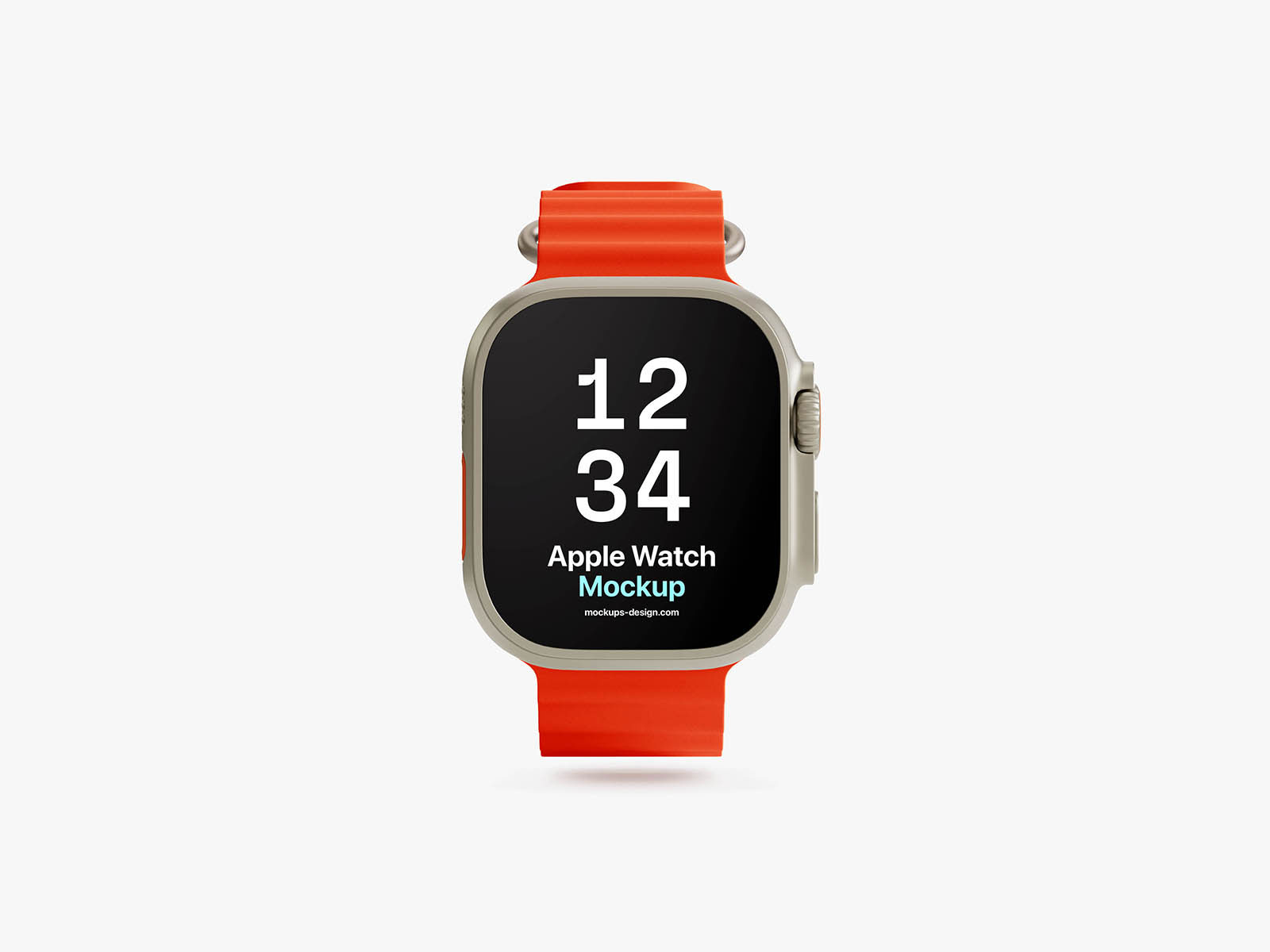 Free Apple Watch Ultra Mockup PSD Template