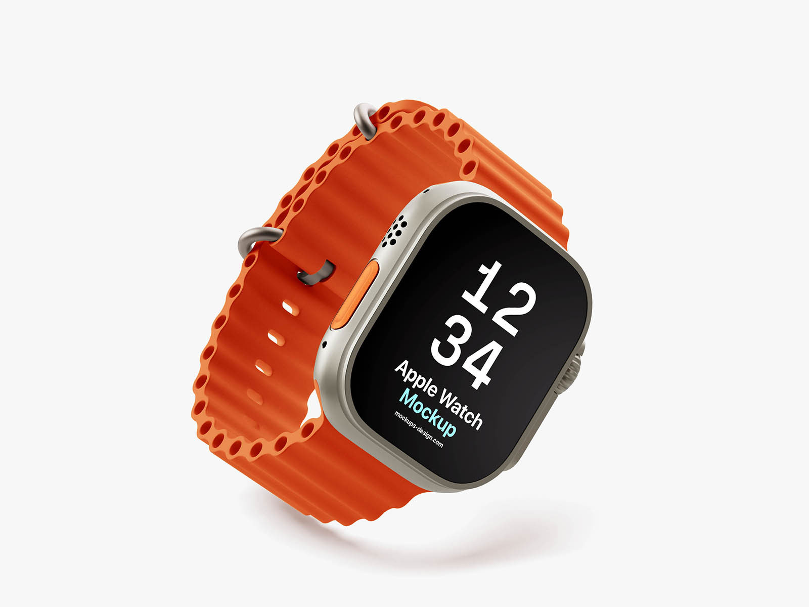 Free Apple Watch Ultra Mockup PSD Template
