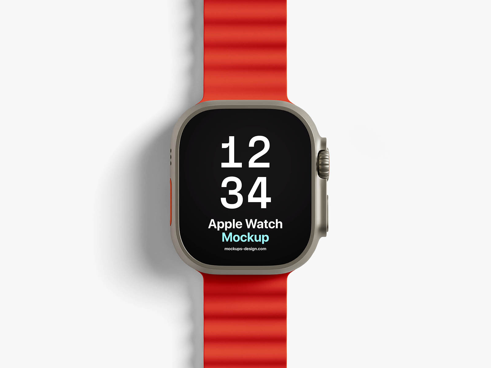 Free Apple Watch Ultra Mockup PSD Template