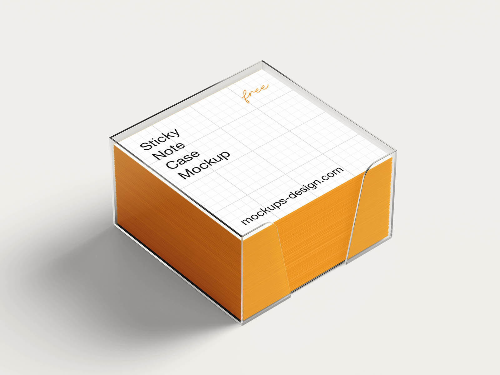 Clean Sticky Note Case Mockup Free Download | Resource Boy