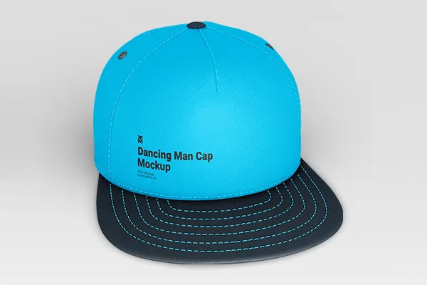 Free Dancing Man Cap Mockup PSD Template