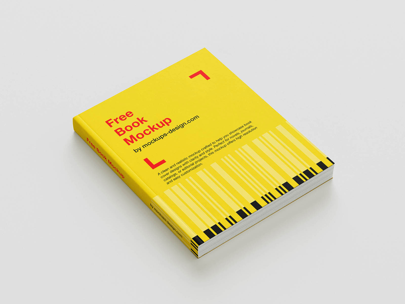 Free Editorial Book Mockup PSD Template