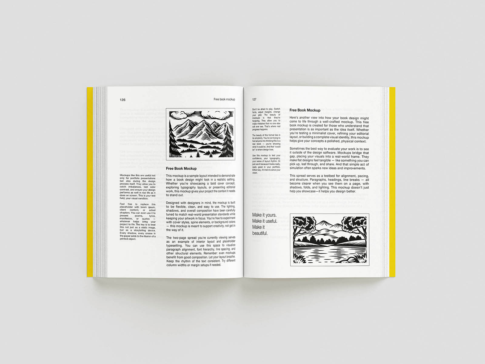 Free Editorial Book Mockup PSD Template