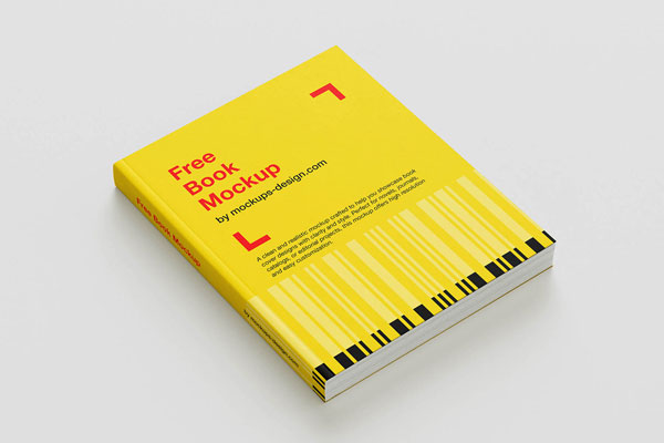 Free Editorial Book Mockup PSD Template