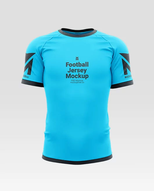 Free Football Jersey Mockup PSD Template