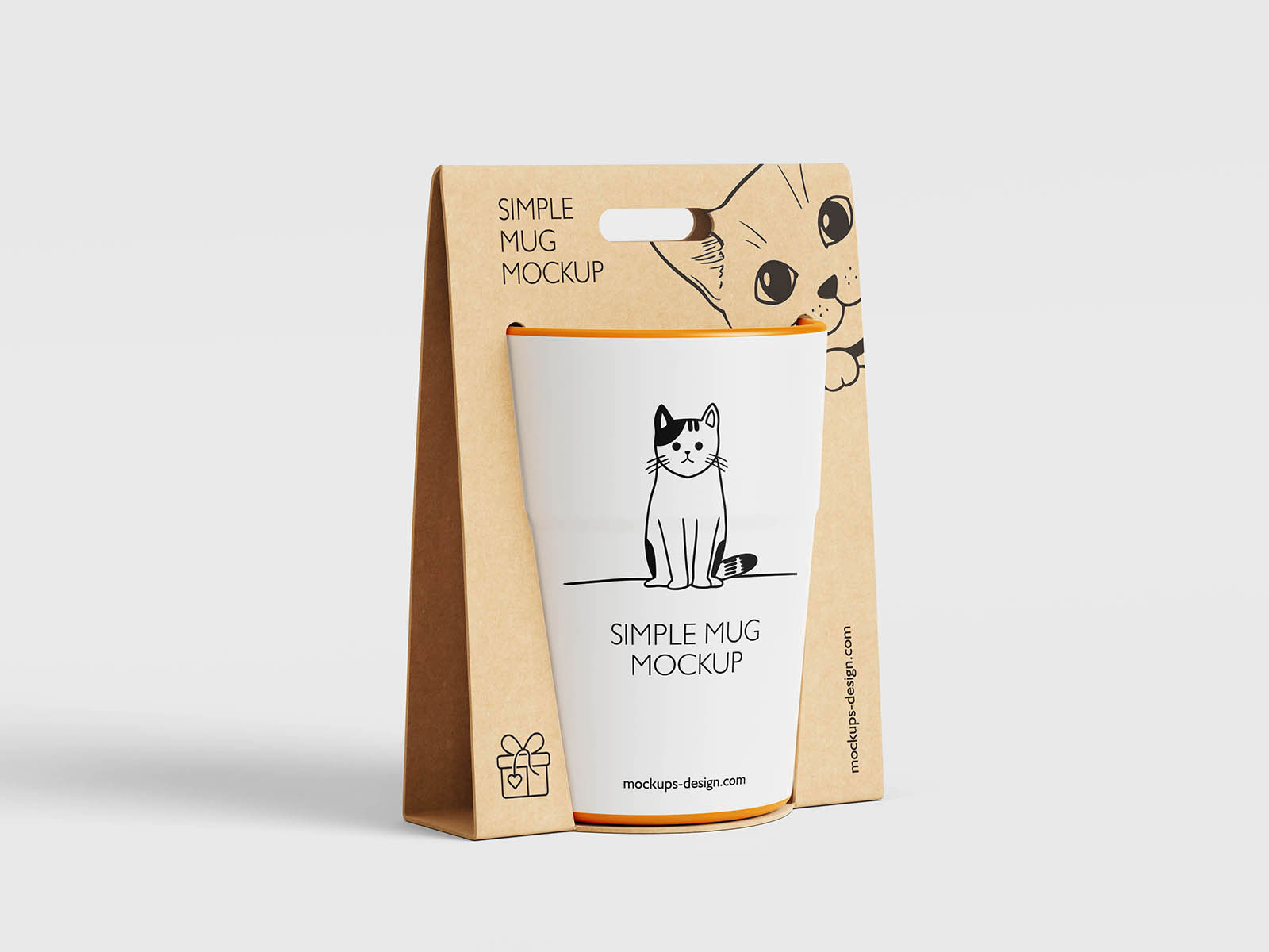 Free Gift Ready Mug Mockup PSD Template