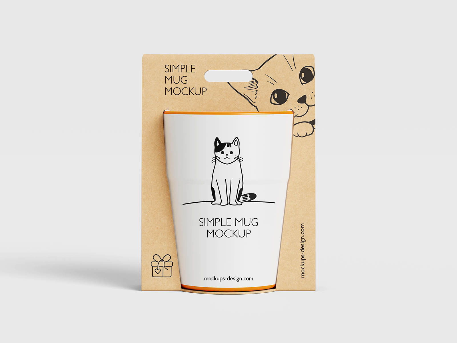 Free Gift Ready Mug Mockup PSD Template
