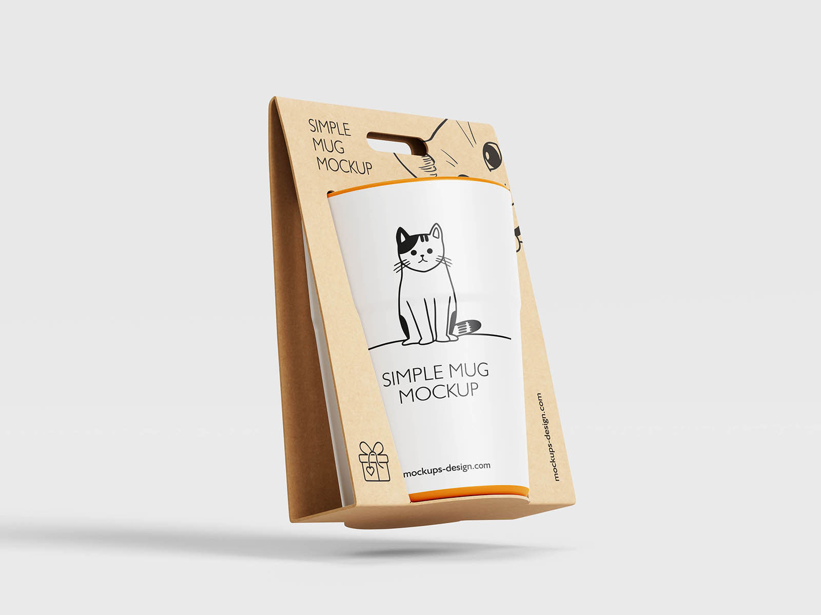 Free Gift Ready Mug Mockup PSD Template