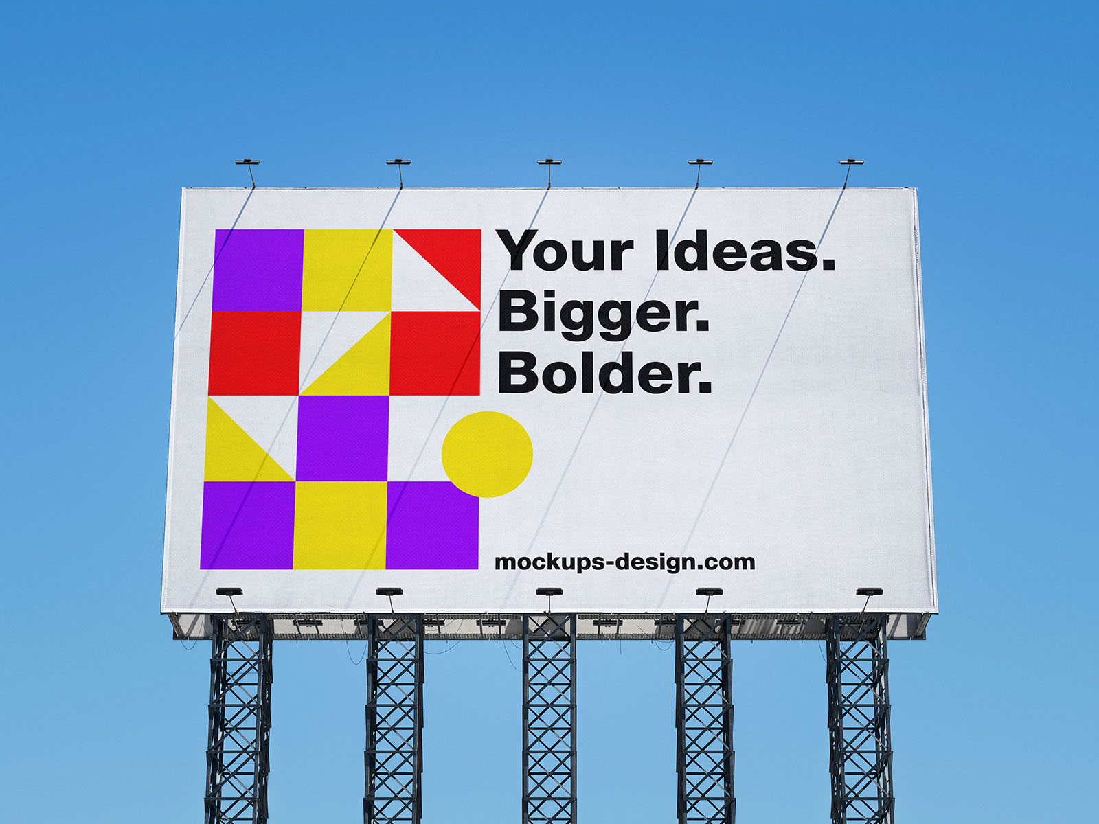 Free Large Format Billboard Mockup PSD Template