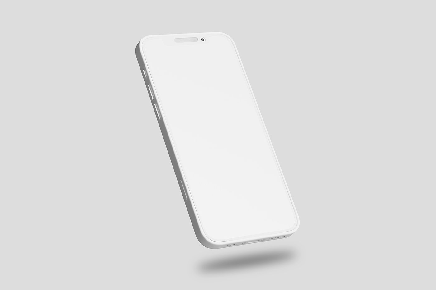 Free Levitating iPhone Mockup PSD Template