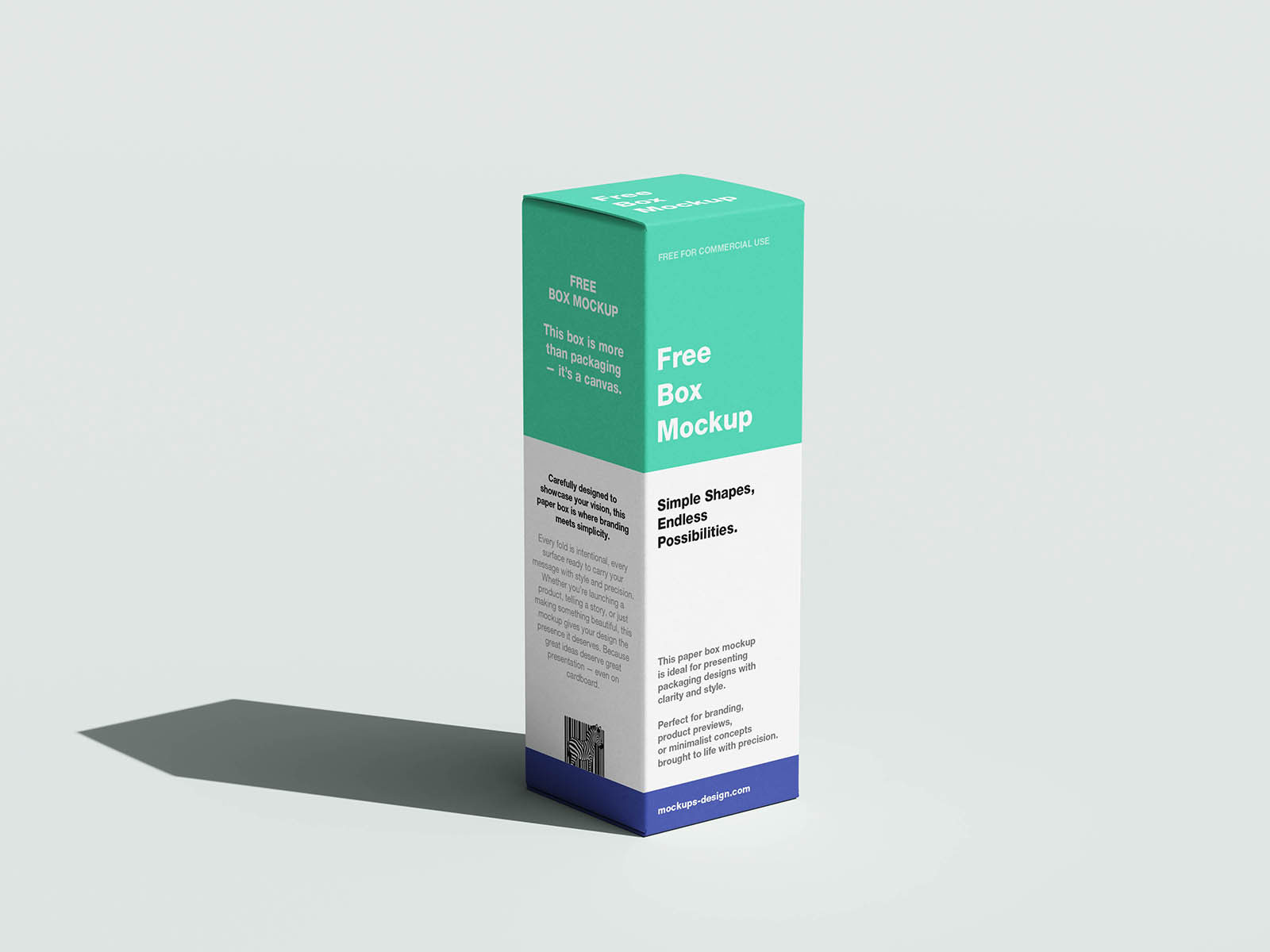 Free Minimal Box Mockup PSD Template