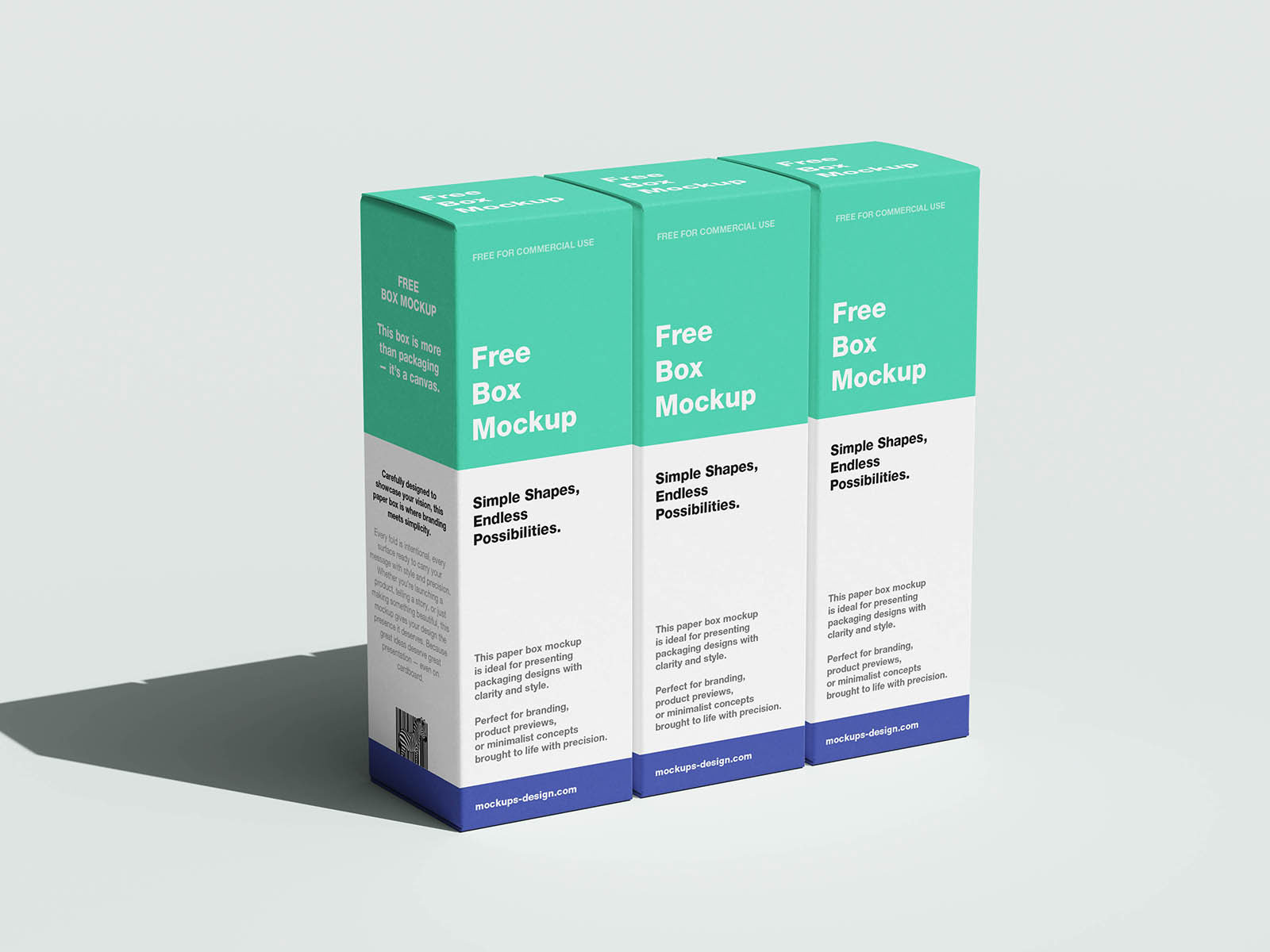 Free Minimal Box Mockup PSD Template