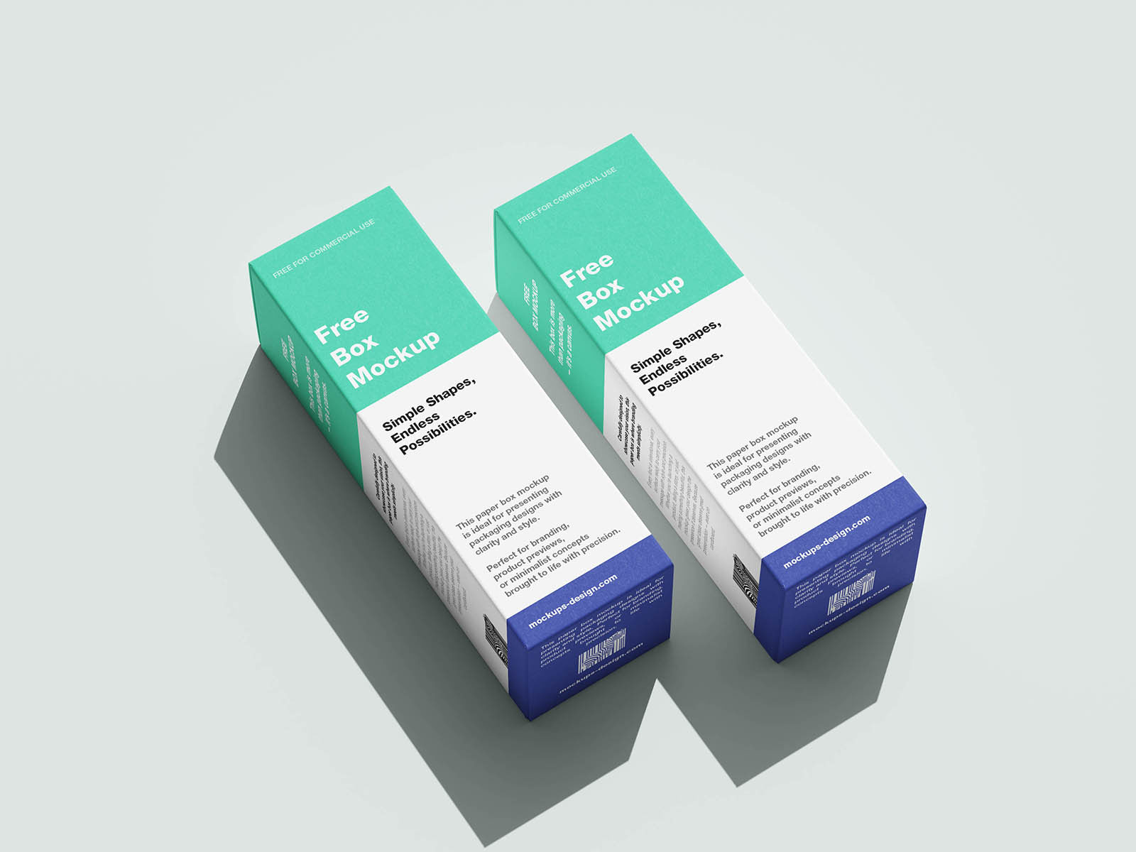Free Minimal Box Mockup PSD Template
