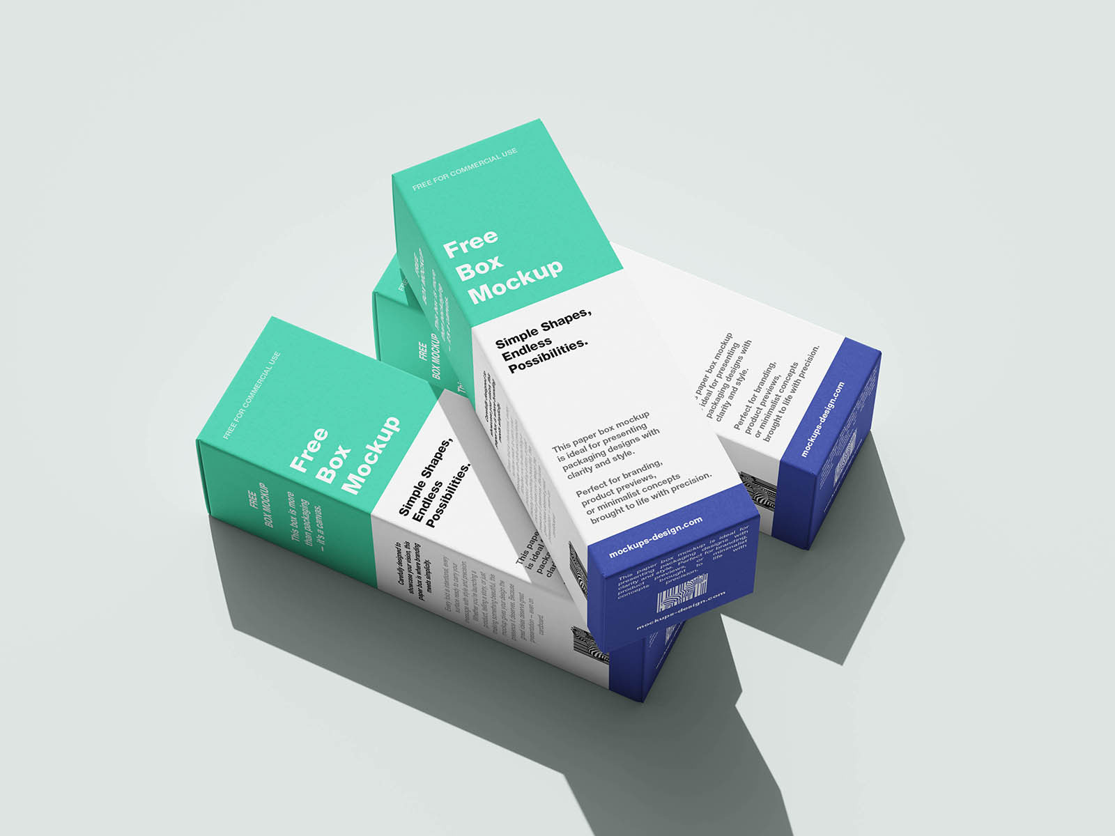 Free Minimal Box Mockup PSD Template