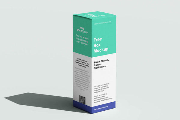 Free Minimal Box Mockup PSD Template