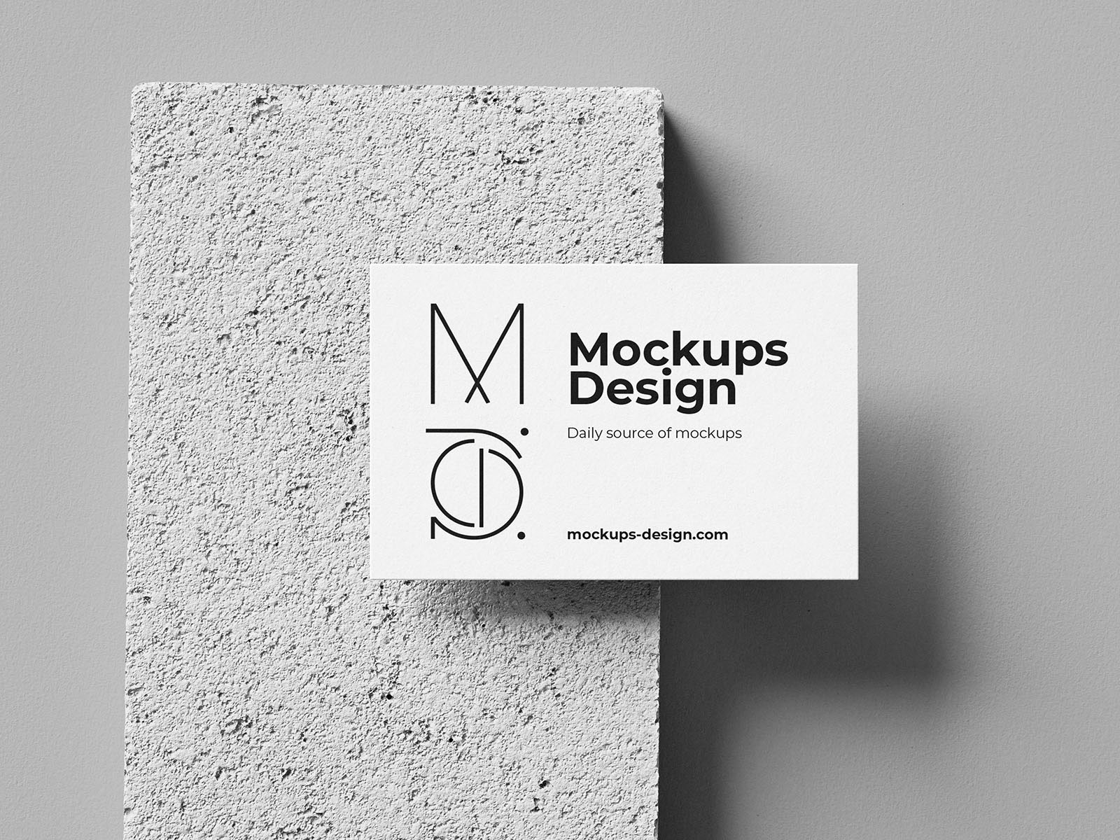 Free Minimalist Business Card Mockup Set PSD Template