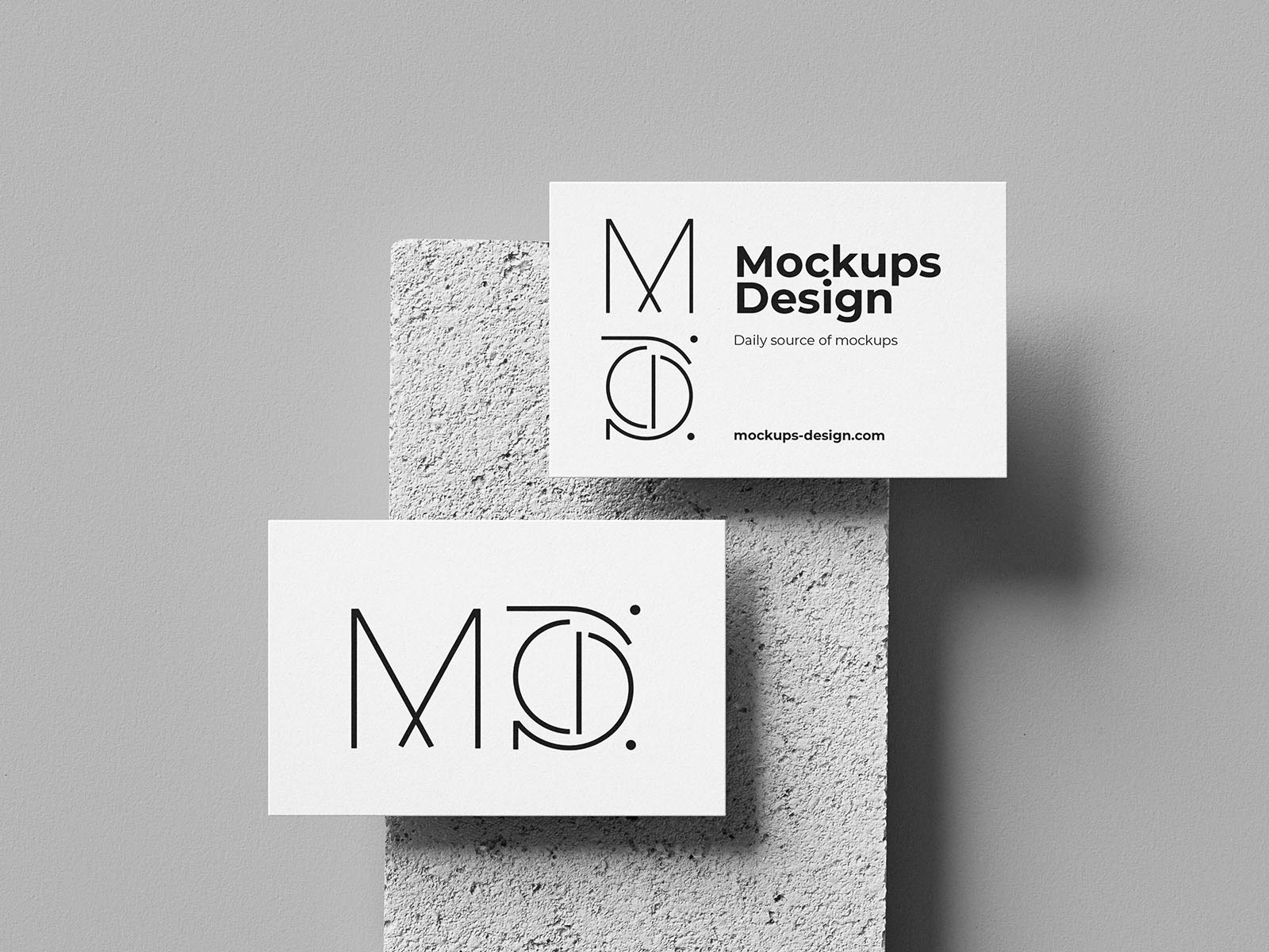 Free Minimalist Business Card Mockup Set PSD Template