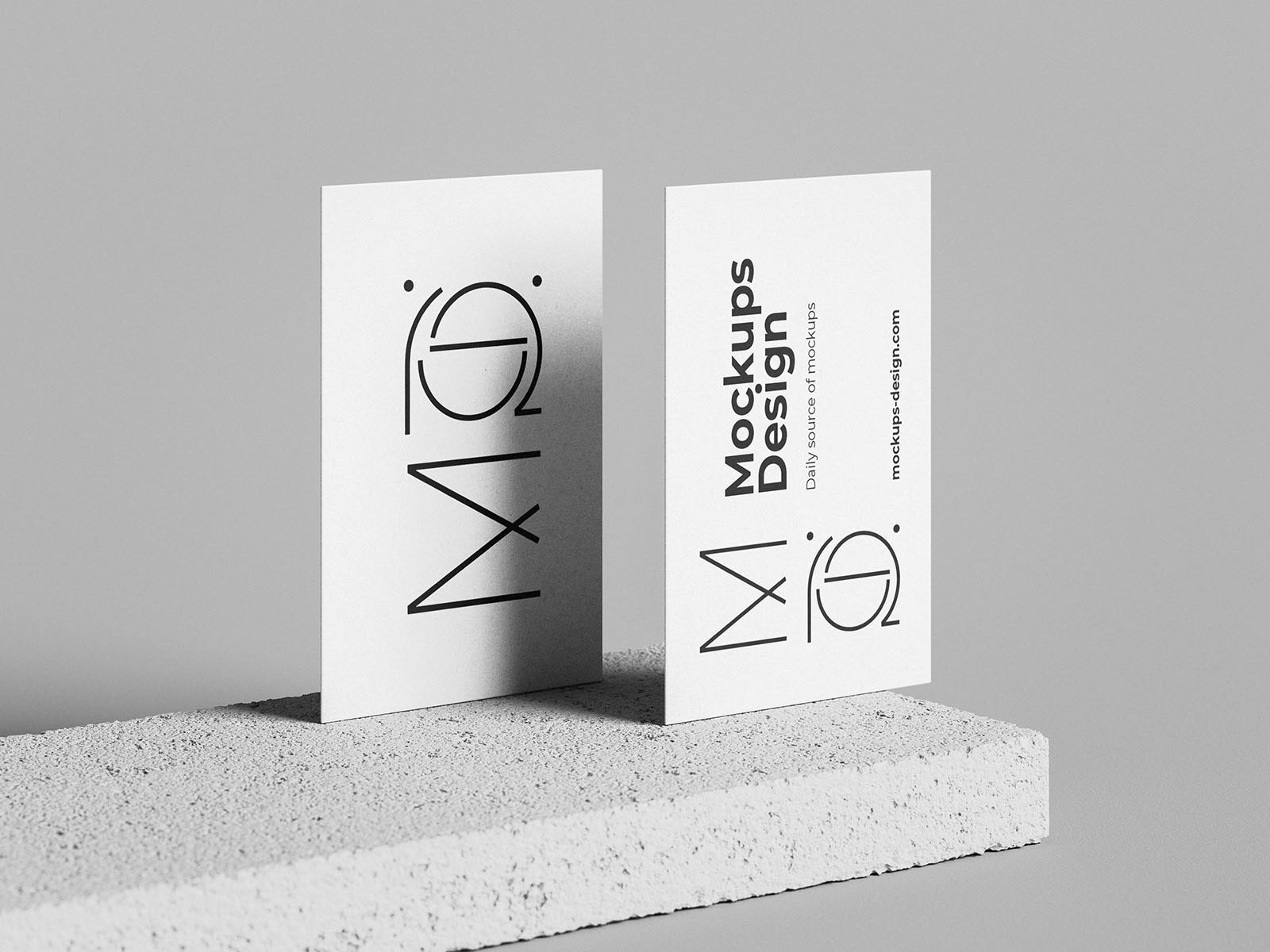 Free Minimalist Business Card Mockup Set PSD Template