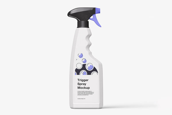 Free Realistic Trigger Spray Mockup PSD Template